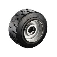 Solid Black Heavy duty 2000kgs Electric Forklift Driving rubber wheel